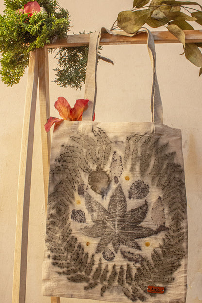 Tote bag botánico eco print