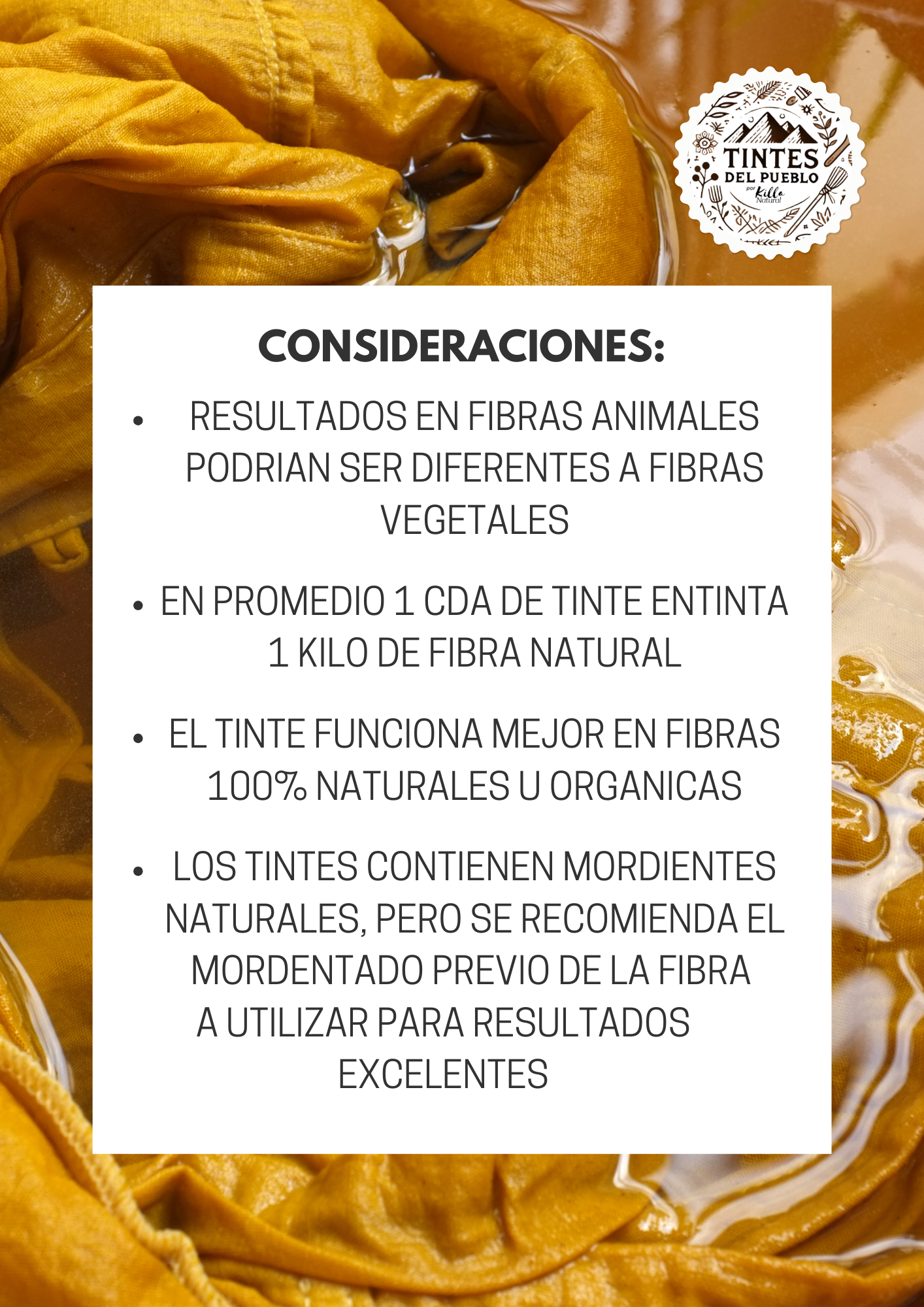 Tintes del Pueblo - Verde 100% Natural